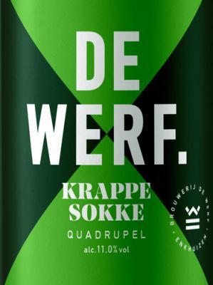 Krappe Sokke is een Quadrupel bier van Brouwerij de Werf